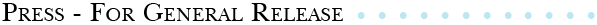 Press - for general release
